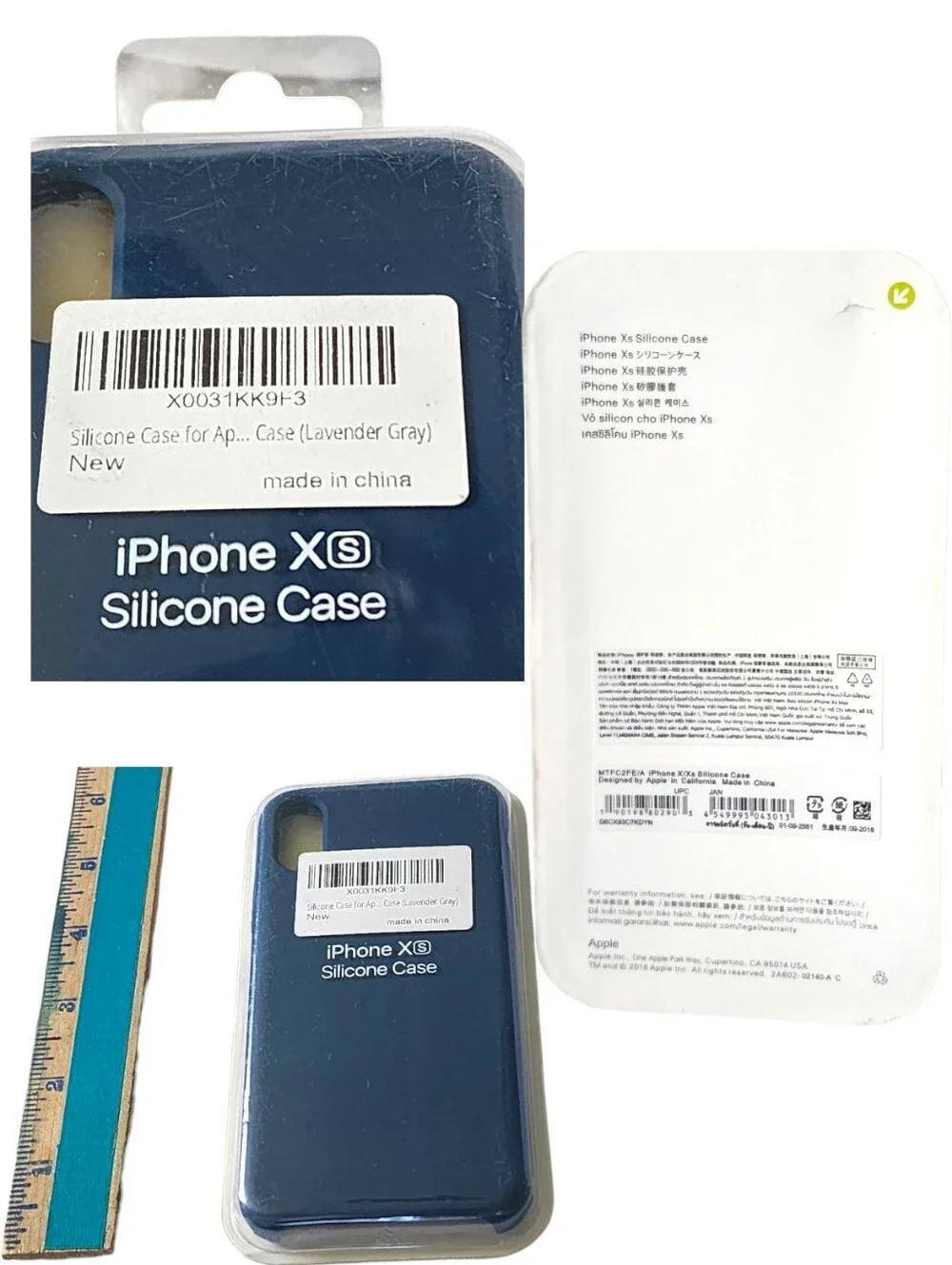 Lavender Grey Silicone Case For iPhone XS